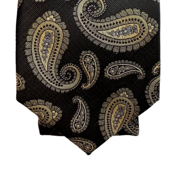 Pierre Cardin Paisley Slim Fit Tie - Picture 6 of 8
